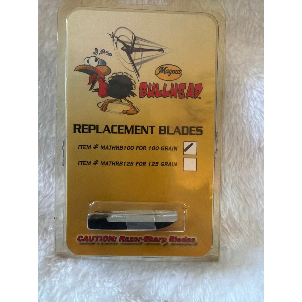 Magnus Bullhead Replacement Blades 100 Grain Broadhead Archery Hunting NIP